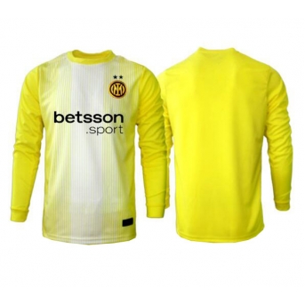 Billige Fotballdrakt Inter Milan Keeper Replika Bortedrakt 2025-26 Langermet